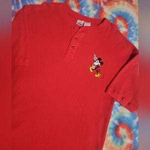 Vintage 90s Disney Store Mickey Mouse Short Sleeve Shirt
